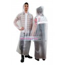 Adult  Raincoat W/Hood (Translucent)