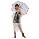 ADULT RAINCOAT W/HOOD (TRANSLUCENT)